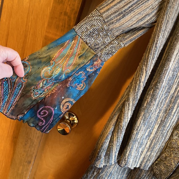 Beautiful Lee Anderson Jacket and Skirt with lace & beaded accents Size Large - Picture 7 of 15